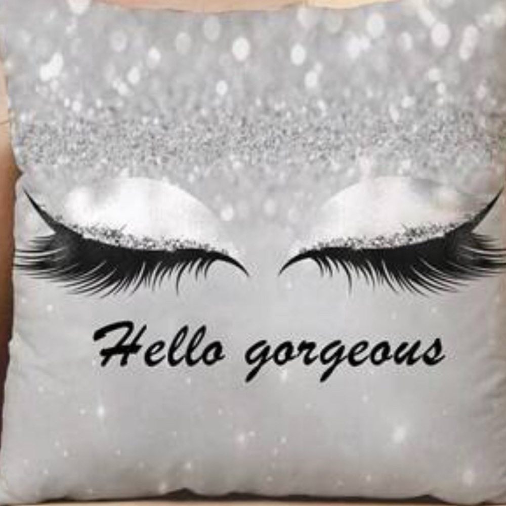 SHEIN Hello Gorgeous Decorative Pillow Case
